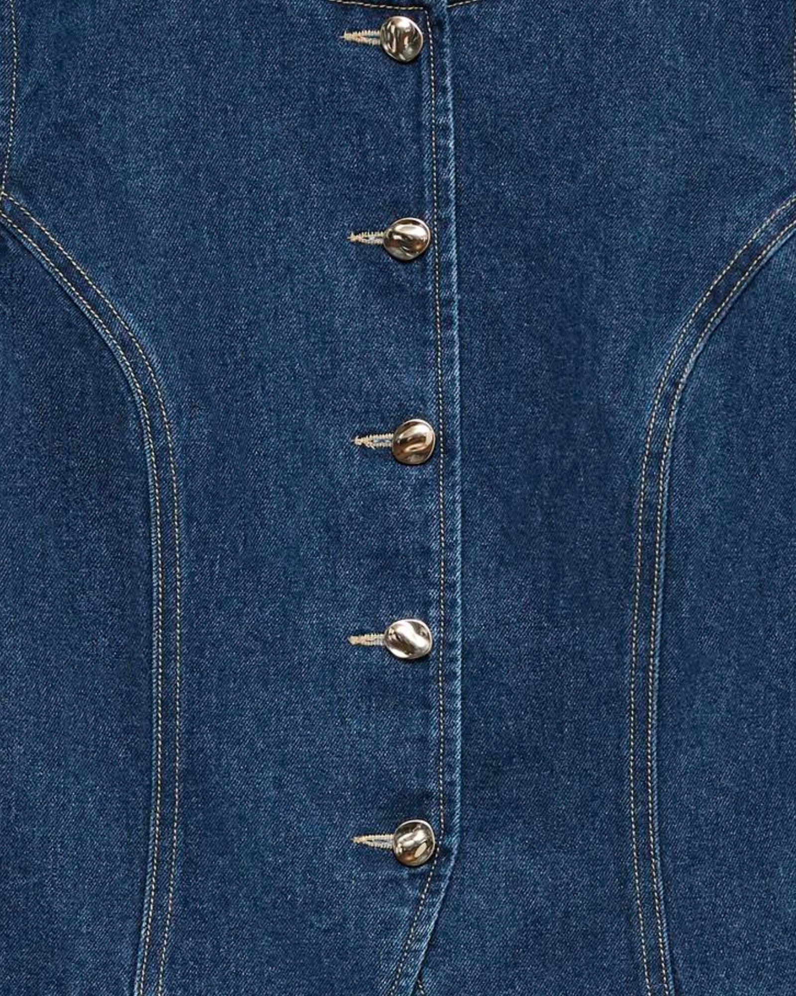 VMMARY TAILORED DENIM VEST